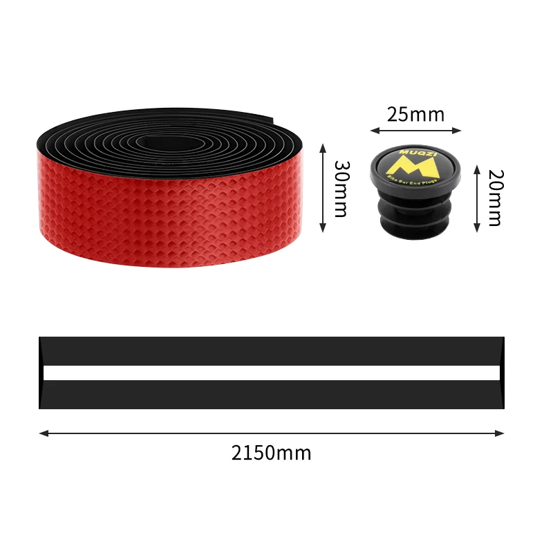 Bike Handlebar Tape MUQZI Road Bicycle handle Bar Tapes Anti Slip with End Plugs