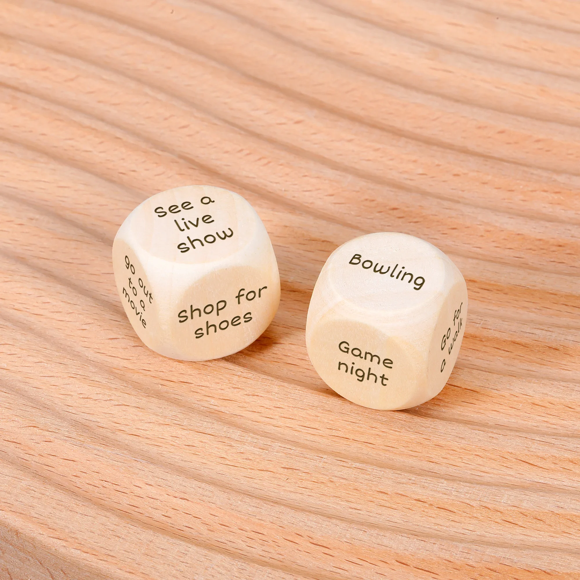 

1 PCS Personalized Dice Used To Decide What To Do Custom Engraved Dice Fun and Game Date Night Decision Game with Friends