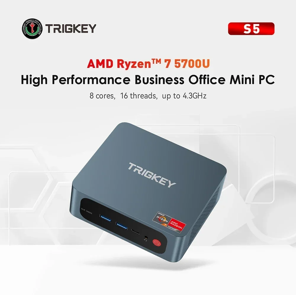 ミニPC trigkey S5 ryzen7 5700U Amazon.co.jp: ミニPC Ryzen 7 TRIGKEY Speed S5 Pro R7-5700U(8