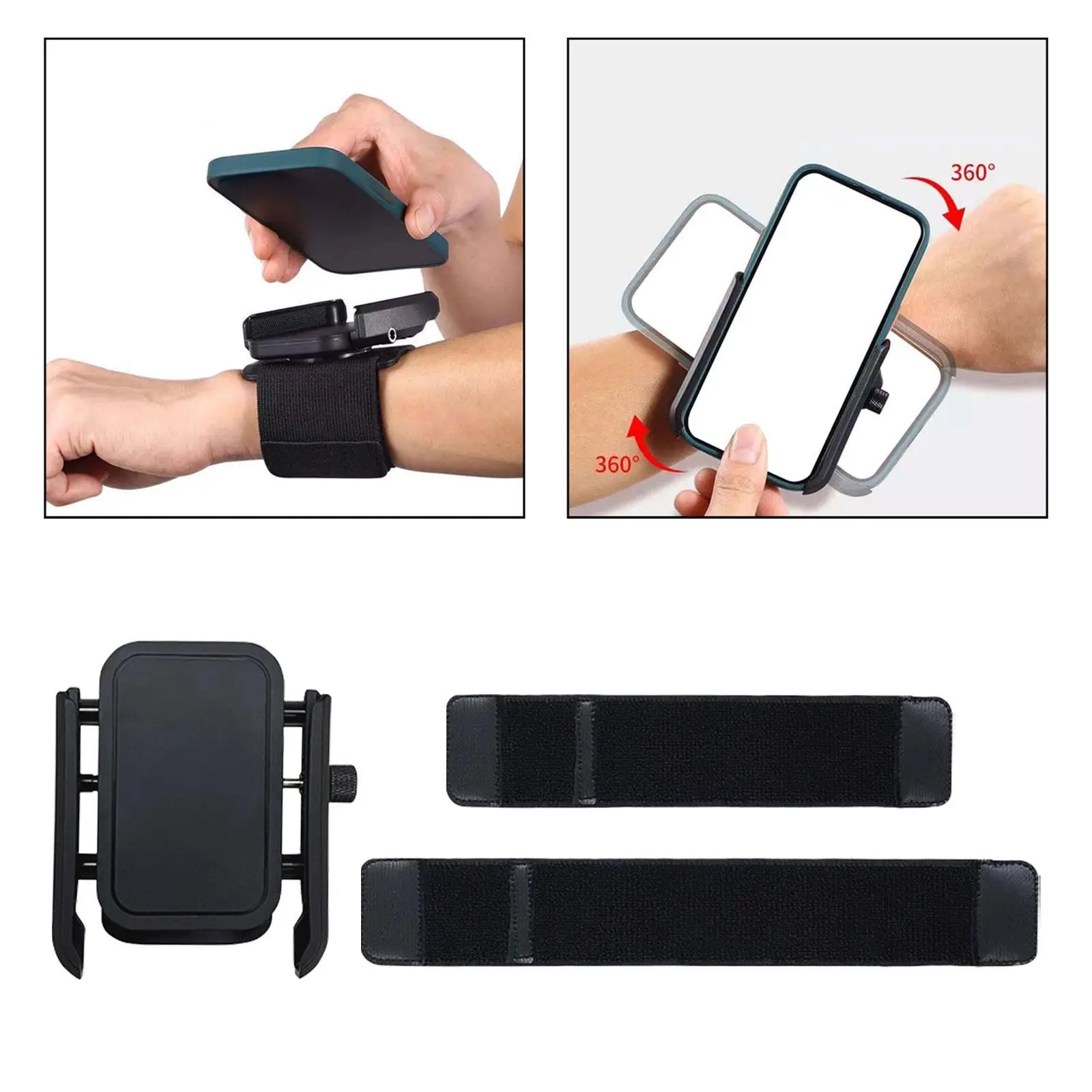Wristband Phone Holder for Running Universal Stable Sports Armband Forearm Armband for Fishing Workout Hiking Walking Cycling 5