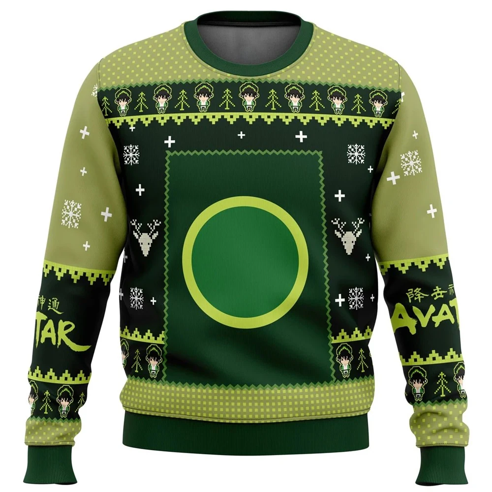 thumbnail image 1 of Suéter navideño feo de Avatar Wanderer para otoño/invierno, regalo de Papá Noel, camiseta deportiva 3D para hombre, 1 of 5