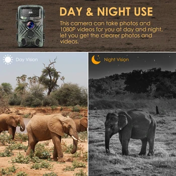 PR3000 Taking Trail Camera 36MP 1080P Night Photo Video Multifunction Outdoor Huntings Animal Observation Monitor Hunting Camera 6