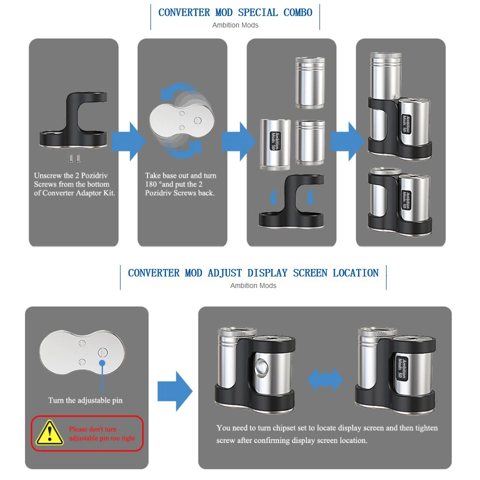 Converter Box Mod & Tube Mod 50w By Ambition Mods