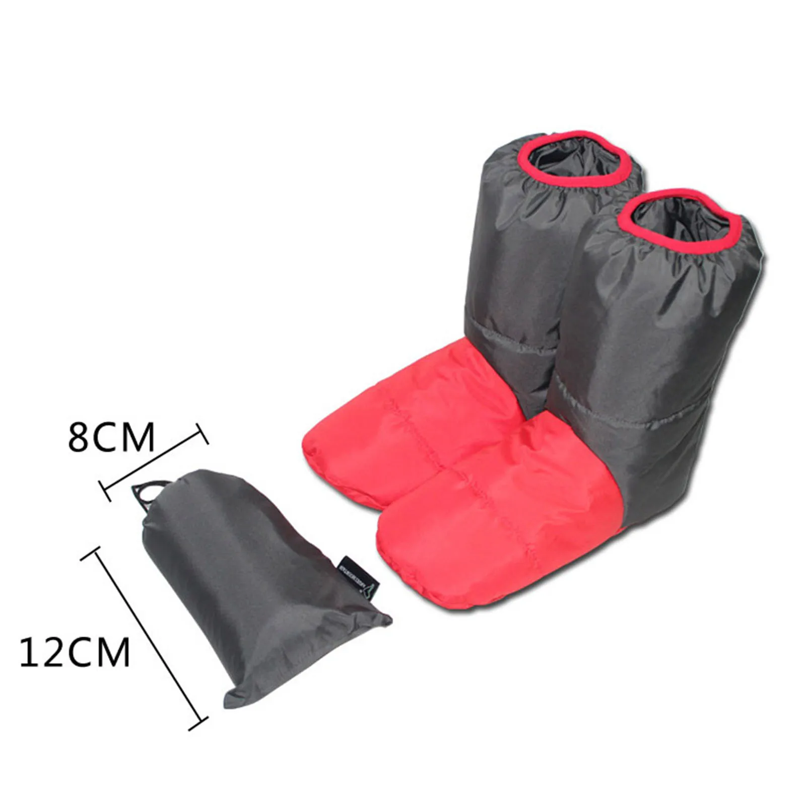 Down Booties Winter Anti Skid Breathable Foot Warmer Cover Slippers for Camping Men Women Bed Sleeping Bag Accessories Snowboard