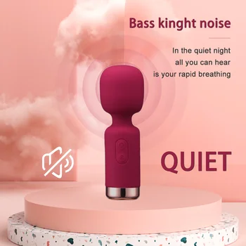 Mini Vibrator with Female Clitoris Stimulator Sex Toys for Womans AV Magic Wand for Adult 18 Masturbator Siliconen Dildo Erotic 6