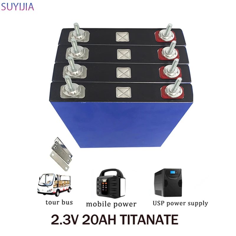 

2.3V 20Ah Lithium Titanate Battery LTO 10C Discharge 20000 Cycles DIY 12V 24V Low Temperature Resistant Battery