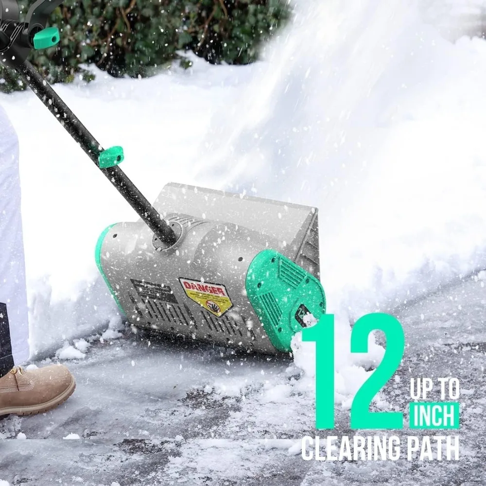 Electric Battery Powered Wireless Garden Snow Thrower Shovel Blower with  Long Handle Mini Snow Plow - AliExpress
