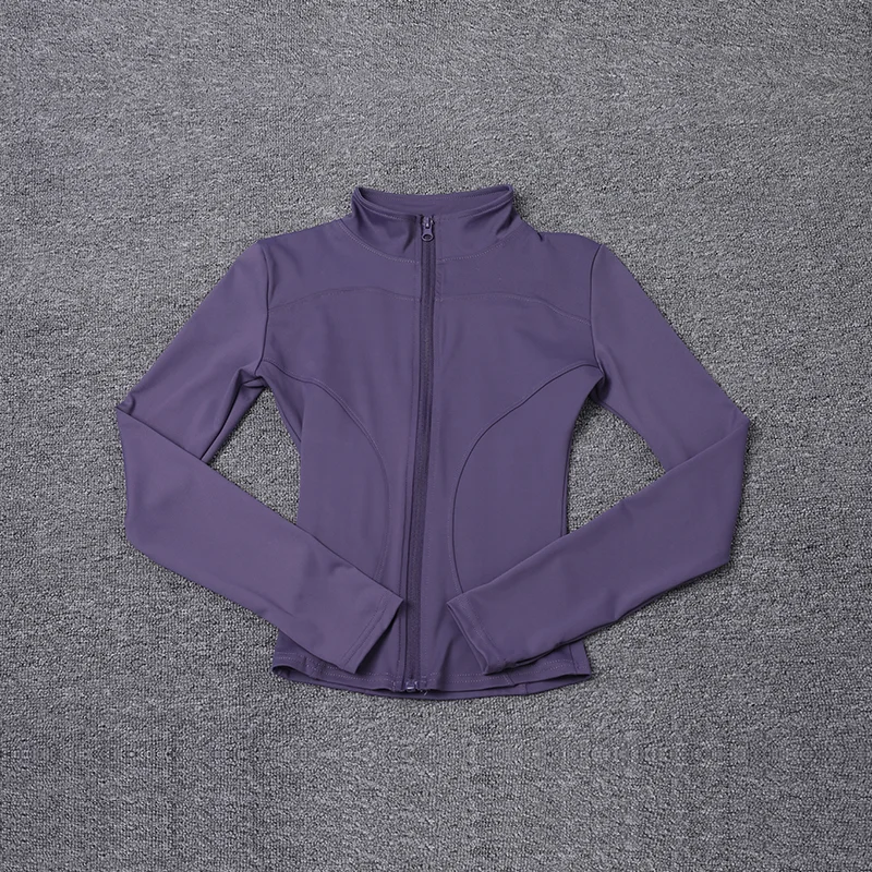 Women Sport Jacket Long Sleeve Shirt Workout Coat Gym Training Clothing Yoga...