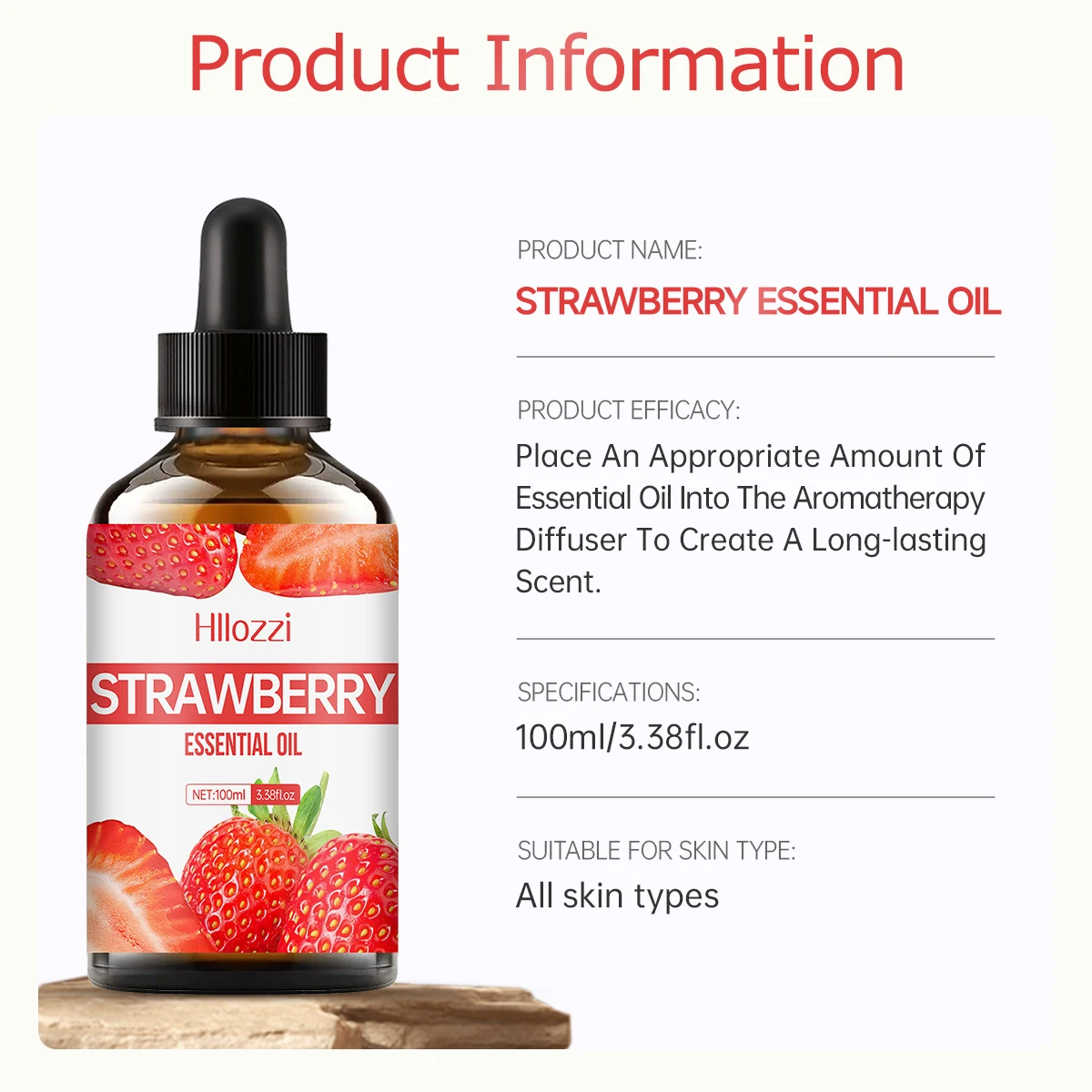 Strawberry Essential Oil for Skincare, Bath, Body, and Fragrance Diffusion