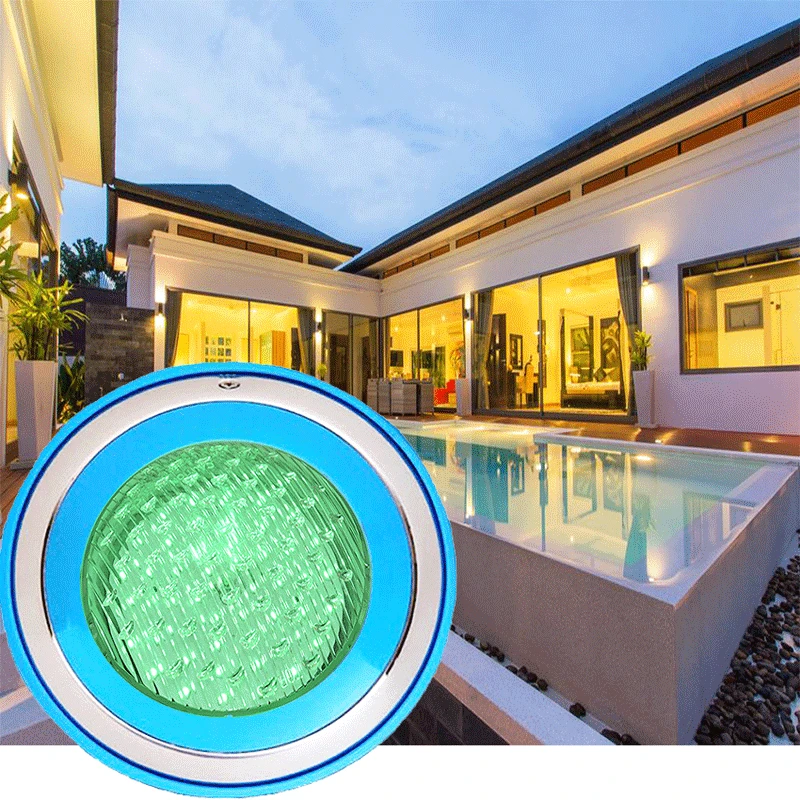 

SMD Underground Resin Filled Swimming Pool Liht Wall Mounted Easy Installation PC Cover Anti UV AC 12V Color Changing