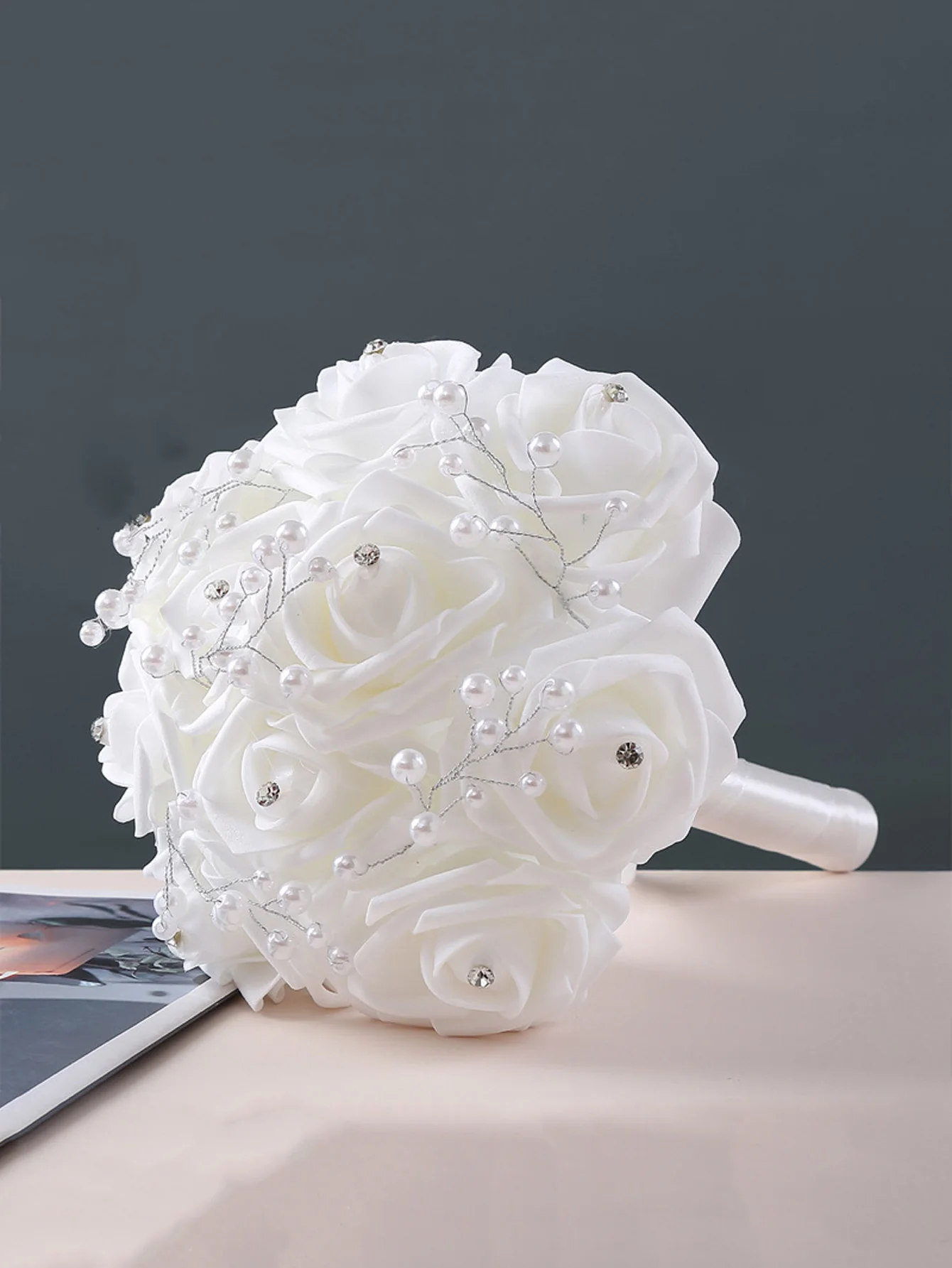 A bouquet of roses a warm bouquet for the bride and groom suitable for wedding engagement home decoration wedding bouquets,artificial rose flowers,wedding flower decoration
