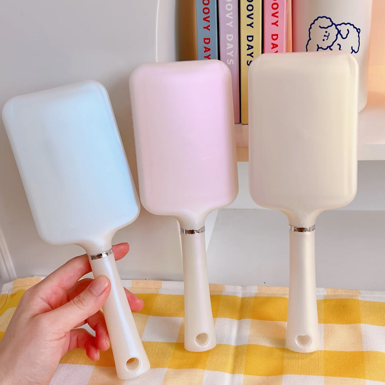 Children Fluffy Oval Square Air Cushion Comb Anti Static Massage Hair Brush Curly Detangle Women Hairdressing Hair Styling Comb