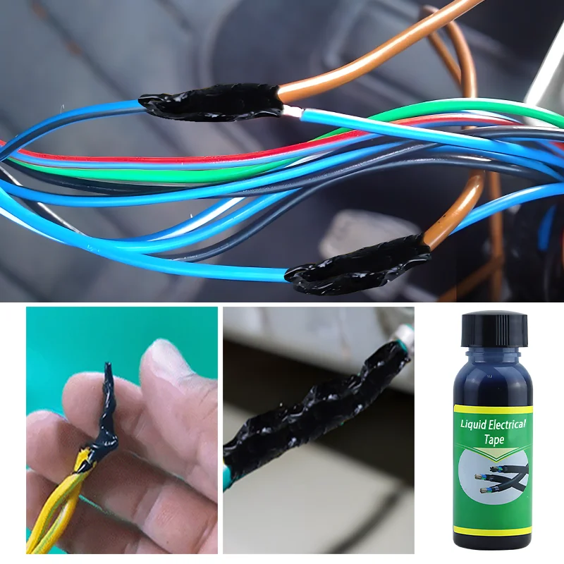 30/50/150ml Liquid Electrical Tape Insulating Tape Repair Rubber Electrical Wire Cable Liquid Insulation Paste Sealant Fix Line electrical repair liquid electrical tape electrical insulating tape electrical sealant