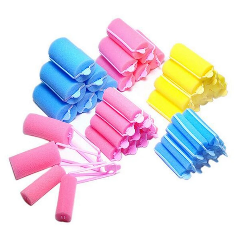 4X Magic Sponge Foam Cushion Hair Styling Rollers Popolare Foam Soft Sponge Hair Roller Bigodino Per Capelli Roller (2.0Mm)