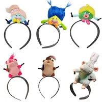 Ratatouille Mouse Head Hairband Capybara Funny Plush Hair Hoop Halloween Decor Capibara Women Hair Band Makeup Headdress Hairpin 2