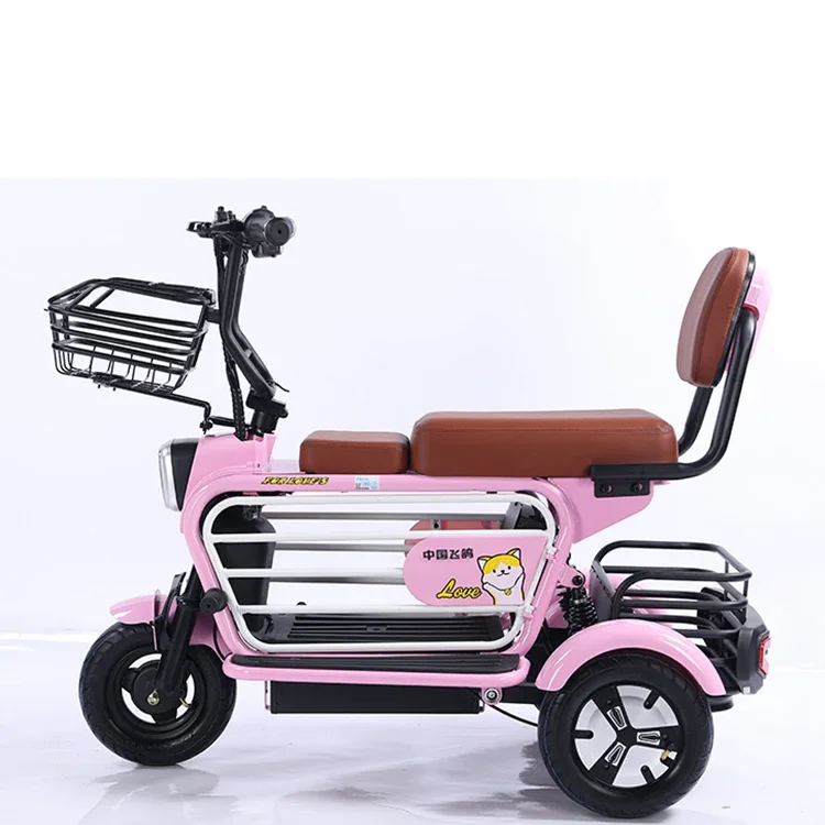 motor with rear axle for electric tricycle 48V 10AH electric cargo tricycles Price Cheap Electric Tricycle For adults custom