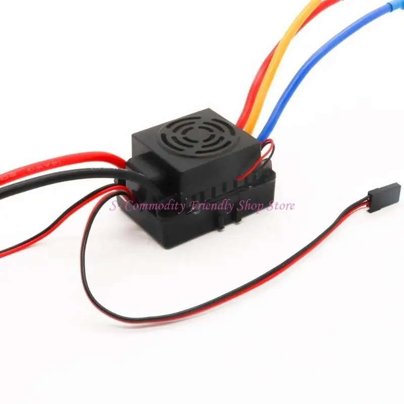 Détail des dissipateurs thermiques du contrôleur de vitesse brushless 60A/80A/120A pour voiture RC 1/8.