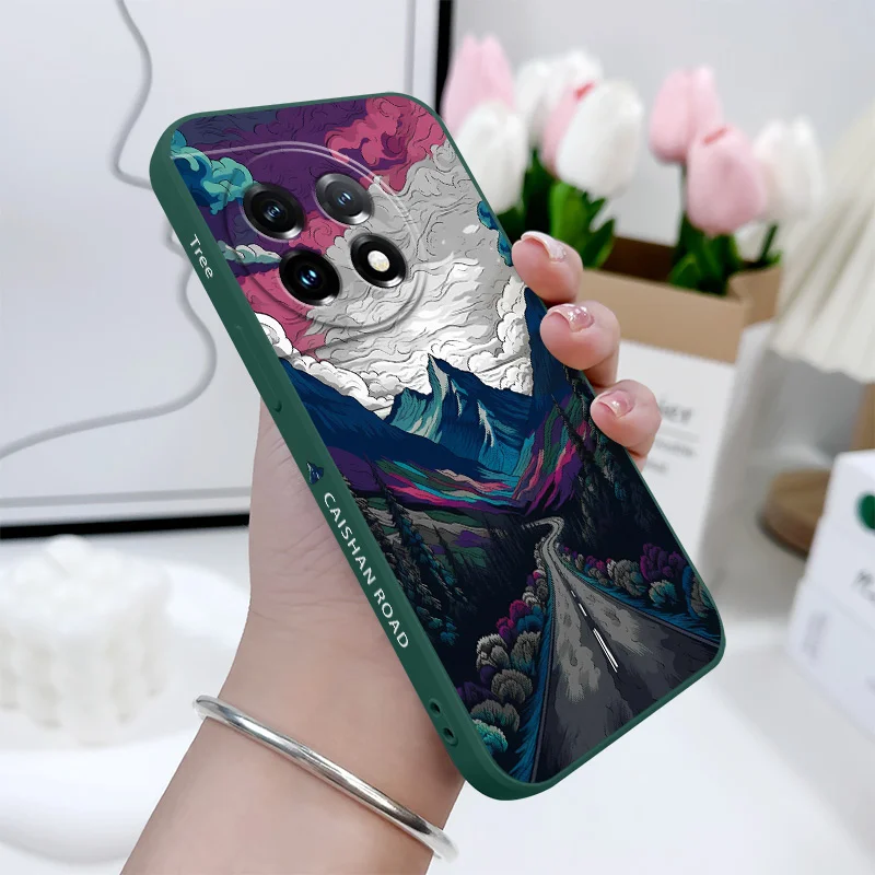 Illusionary Mountain Liquid Silicone Phone Case