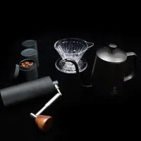 TIMEMORE Coffee Grinder Handbag Set Tableware 6-piece Set Black Portable Kitchen Family Travel Office Coffee Grinder 2