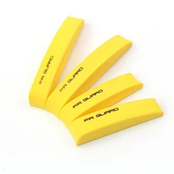 Car Door Edge Protection Rubber Guard Strips - Set of 4 Scratch - Resistant Bumper Stickers (Yellow)