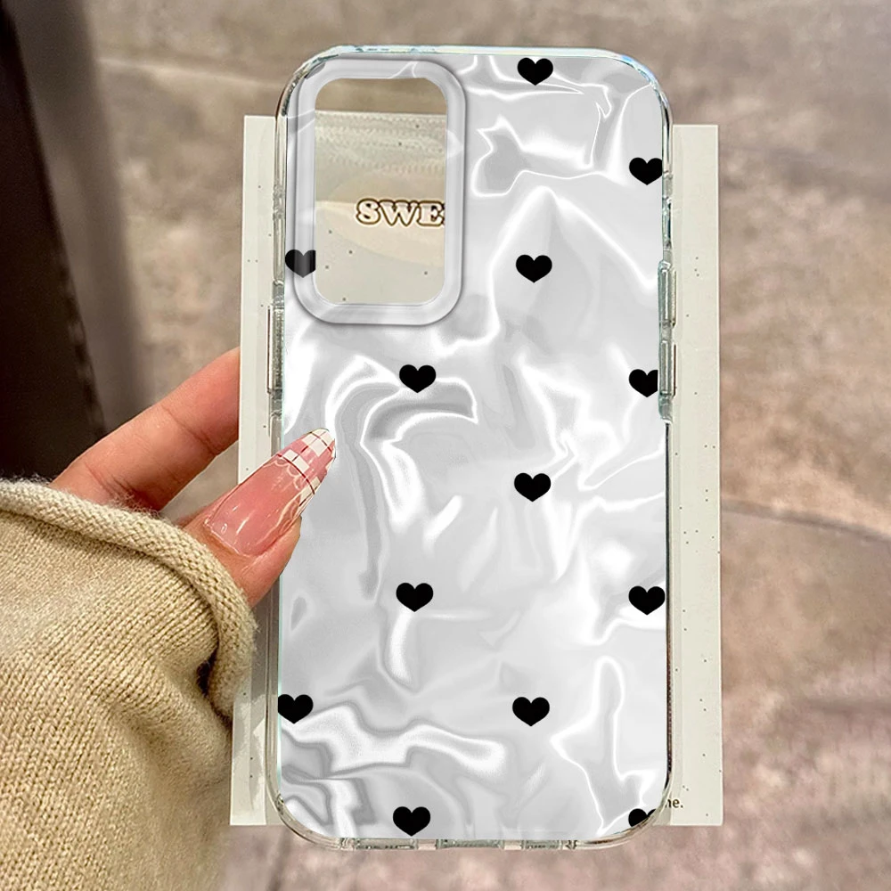 Girls Luxury Colorful Love Heart Phone Case Cover