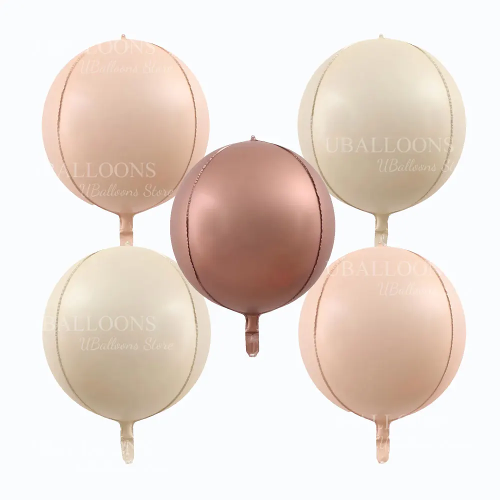 Palloncino beige 14 Anni compleanno, Decorazione palloncino bianco crema per il 14 Anni compleanno,Palloncini foil stella cuore marrone albicocca beige, Addobbi per Compleanno anniversario Festa