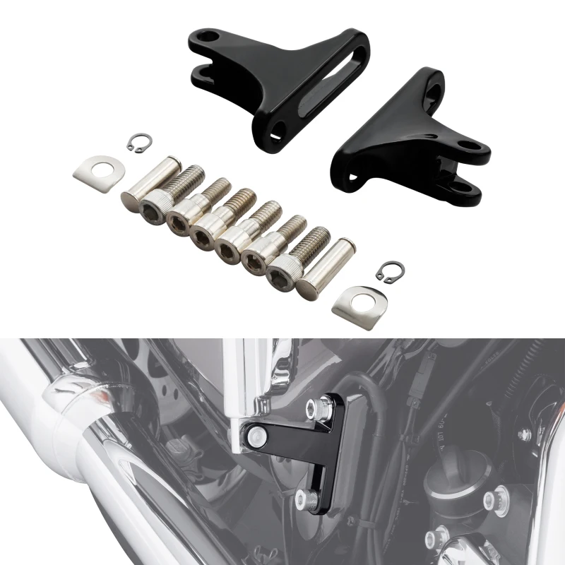 

Мотоциклетные задние пассажирские FootPegs, комплект мини-крепления для Harley Touring Road King Electra Street Glide 1993-2022