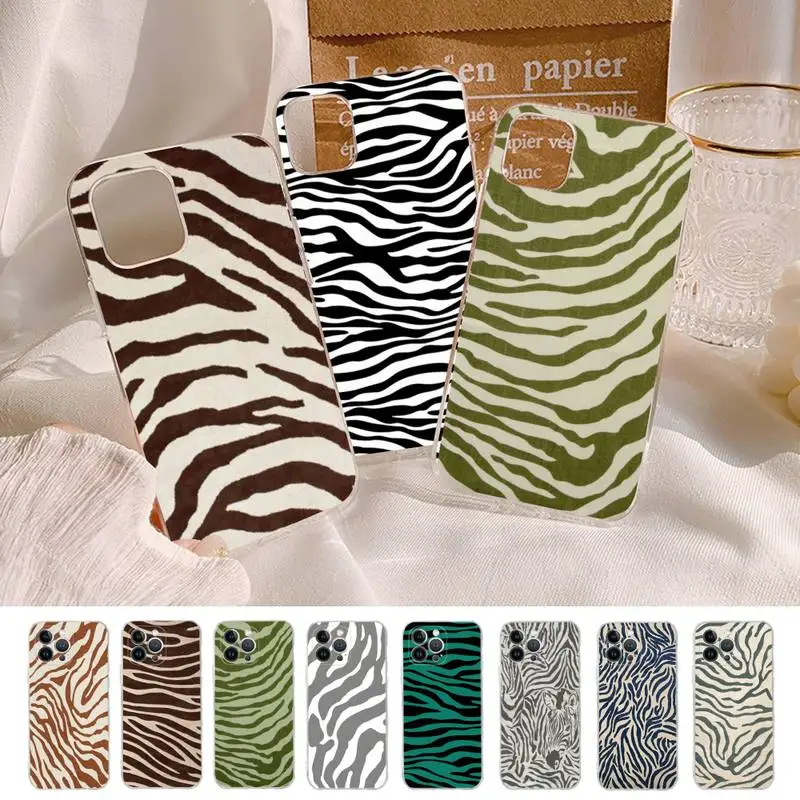 Iphone 12 Pro Zebra Cases Silicone Zebra Phone Case Zebra Transparent Covers Phone