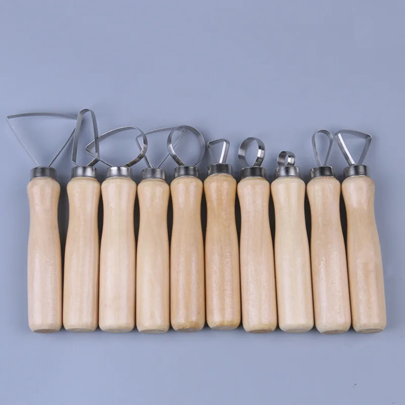 10 big head knife ceramic clay clay repair polymer scraper wooden set Polymer Clay Tools Pottery Tools Clay Sculpting Tools Pottery Sculpting Tools Clay Craft Tool