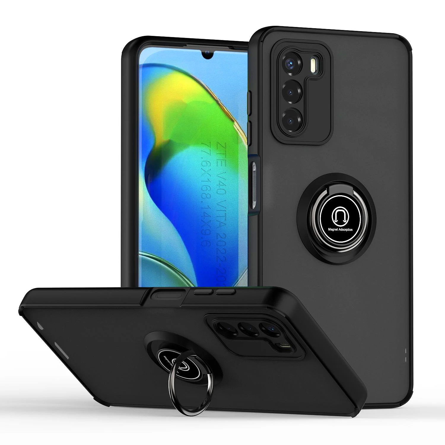 Universal Motorola Ring Case Holder Stand - Hard Protective PC Cover