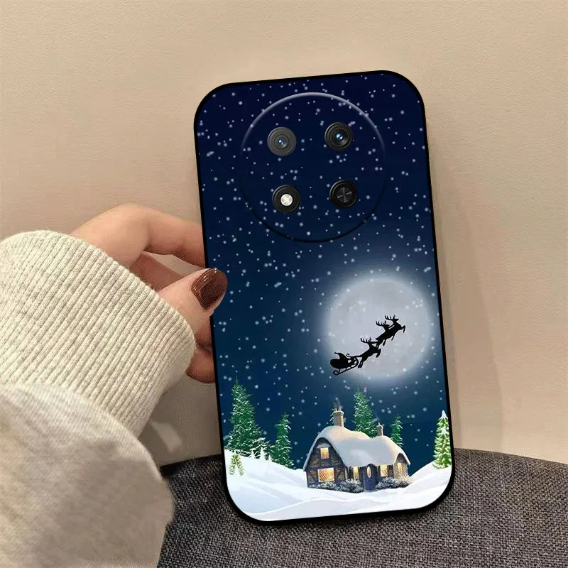 Christmas Style Shockproof Silicone Phone Case with Lens Protection