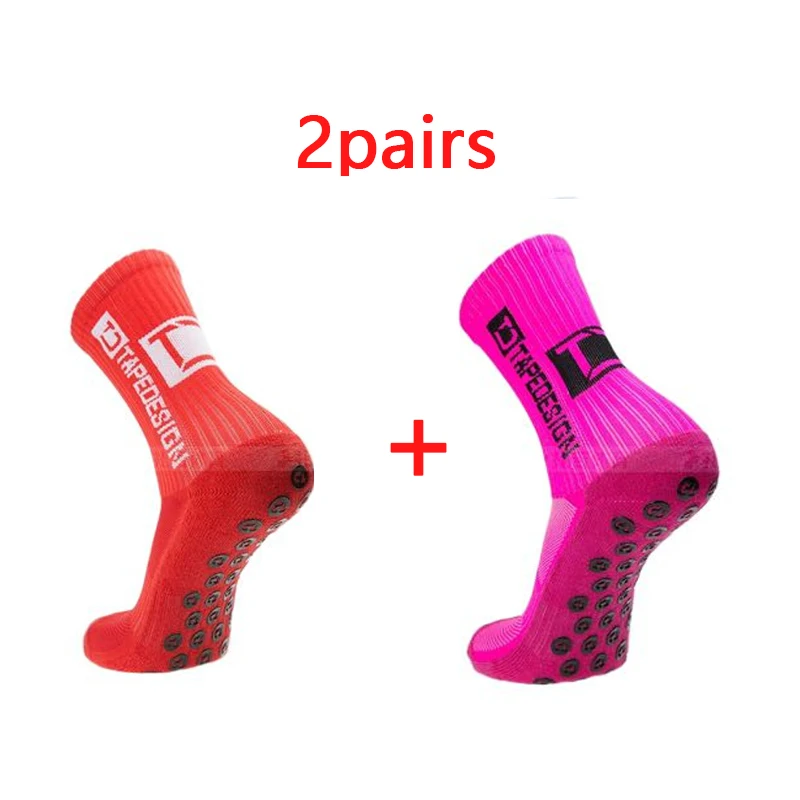 New ANTI SLIP Football Socks Mid Calf Non Slip Soccer Cycling Sports Socks Mens
