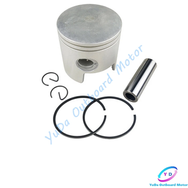 Piston Kit For Yamaha 2 Stroke Outboard Motor 40HP 40G 40J Diameter78mm with Clip and Pin 6F6-11631-00 6F5-11631-00