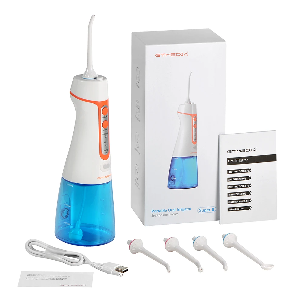  Flosser  Irrigator   ġ ޴ ġ Ŭ,  IPX7  300ML 3 , 5