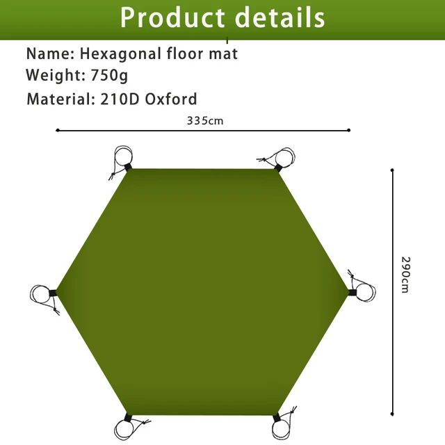 hexagonal 3.3x2.9m