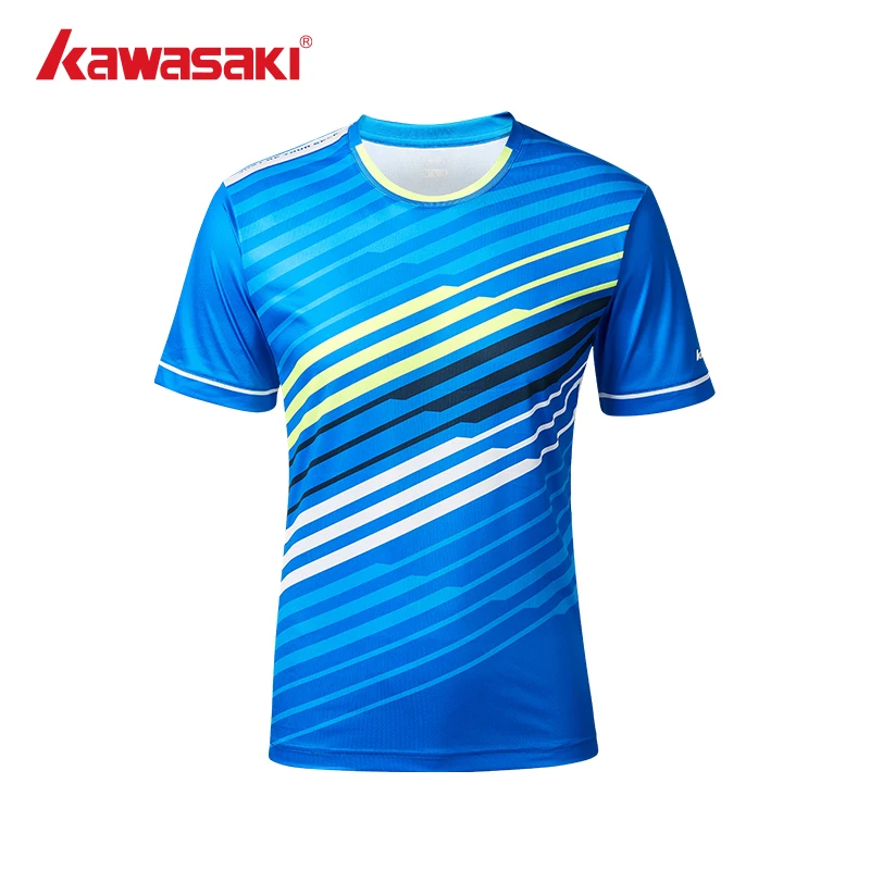 KAWASAKI Badminton Clothing Padel Shirts Man Short Sleeve