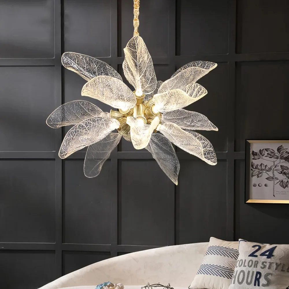 

Brass Copper Crystal Chandelier Light for Kitchen Dining Living Room Lamp Restaurant Luxry Modern Chandeliers Home Decoration