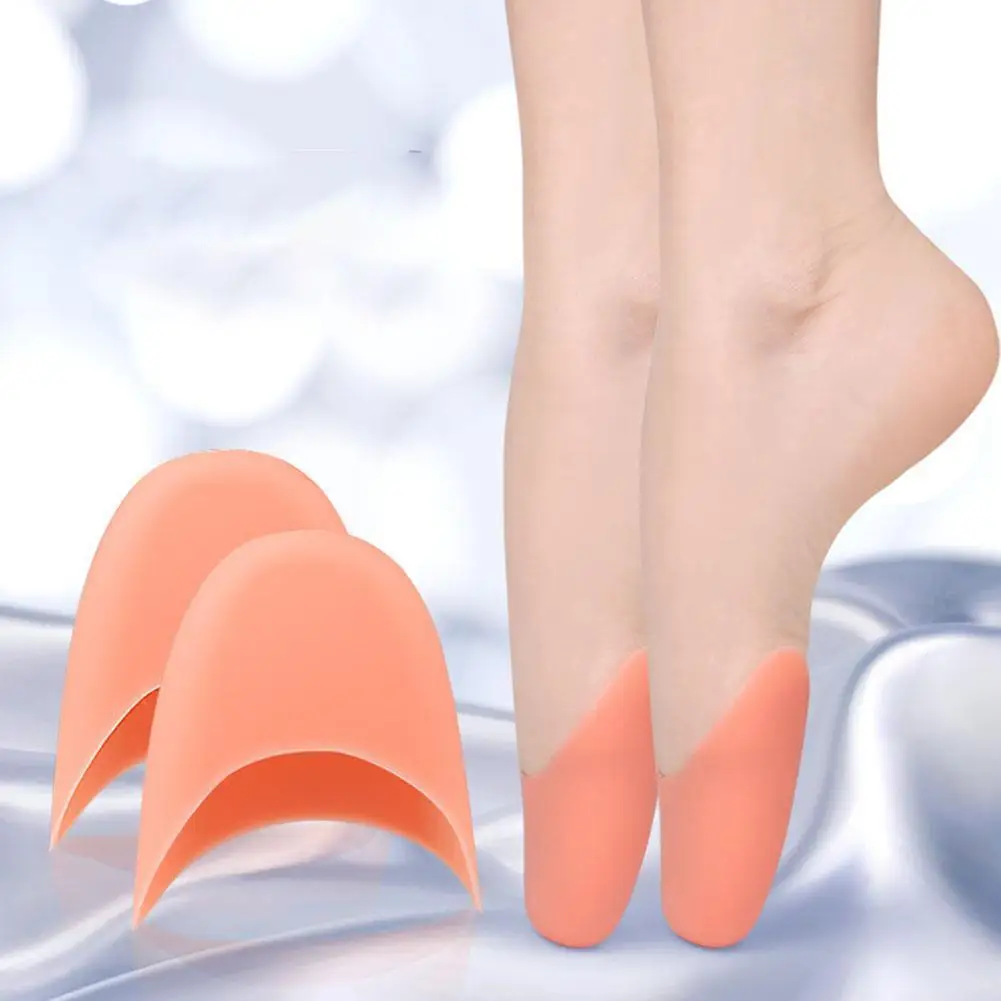 1PairSiliconeGelToePadsForPointeShoesBalletDanceFootBigToe