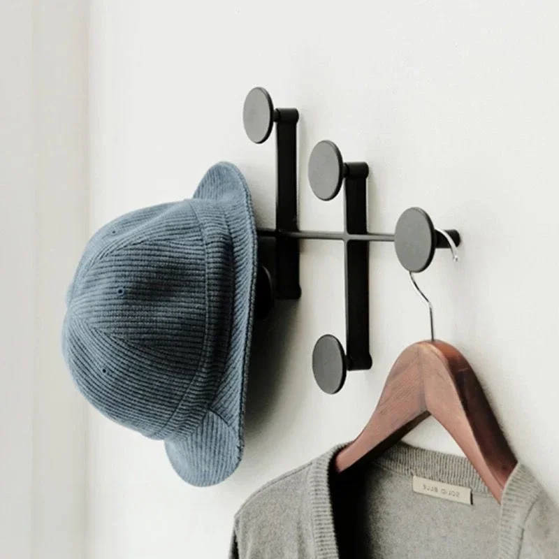 Entrance Hall Coat Racks Wall Mounted Clothes Organizer Shelves Portable Interior Corner Cap Bag Clothing Storage Hanging Hooks