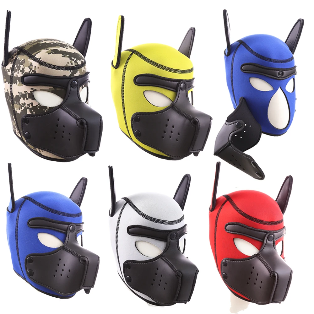 Puppy play hood bdsm valpmask för par_voghion.com