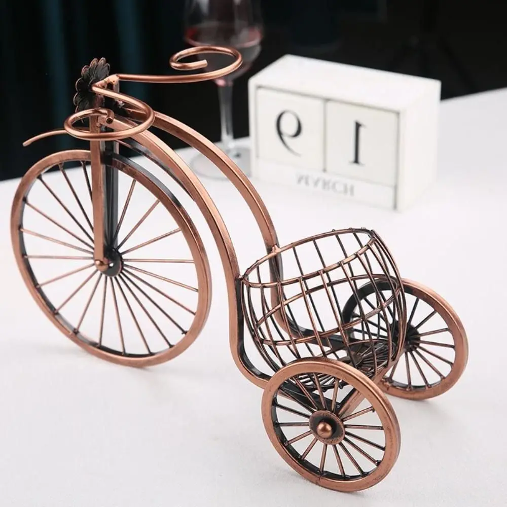 Retro Carriage Bike Wine Rack Hanging Wine Glass Holder Bar Dining Table Decor Wine Bottle Display Rack Wine Cup Organizer 5