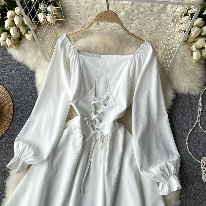 L'Or・LAUBE BLANC   Shirring Gather Dress