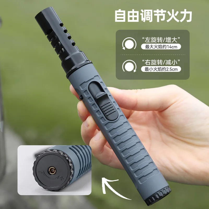 New Gas Lighter 1300° Outdoor Camping Ignition Lighting Gun Stove Accessories Camping Barbecue Flamethrower Inflatable Igniter 3