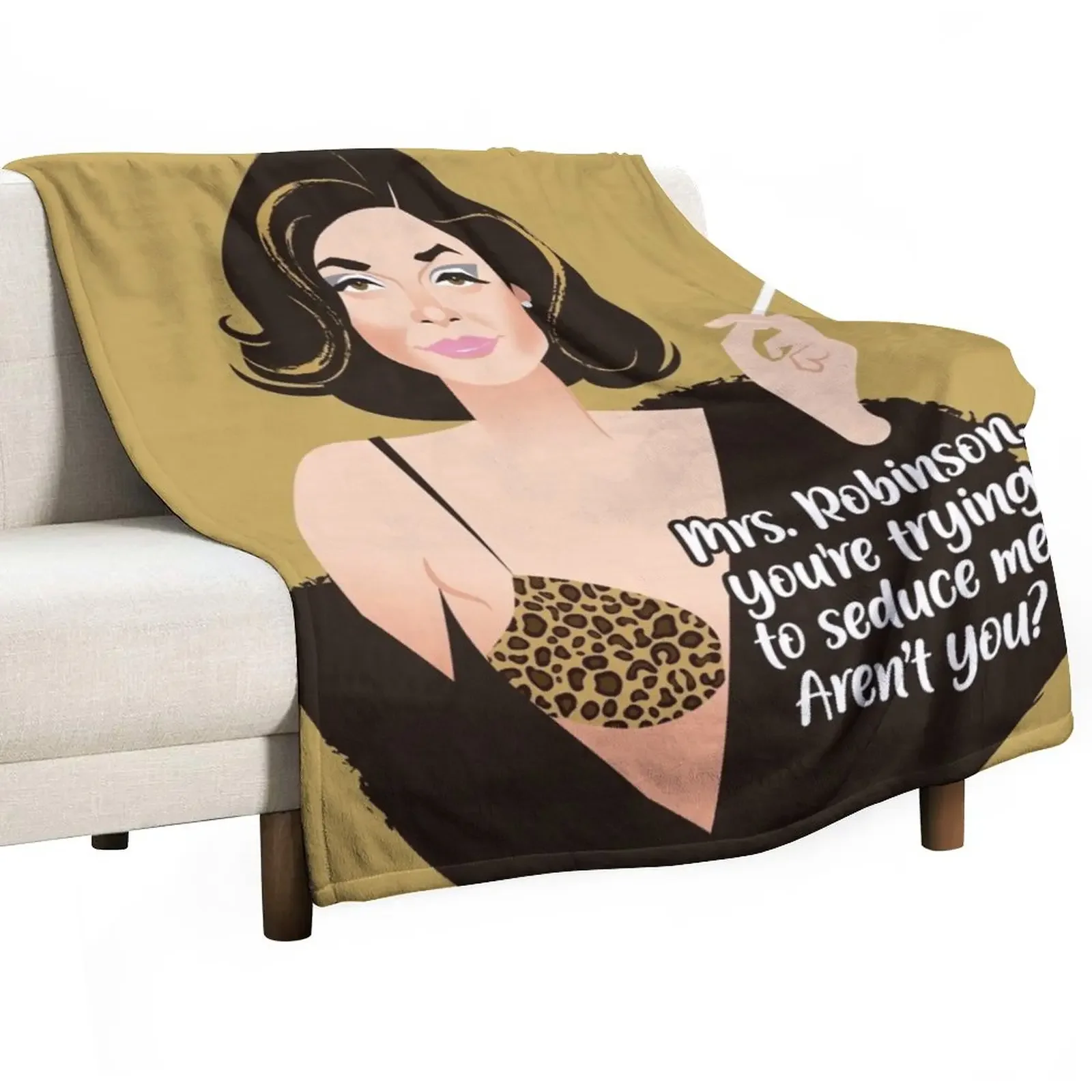

Mrs. Robinson Throw Blanket Soft Big Decorative Sofas Multi-Purpose Blankets
