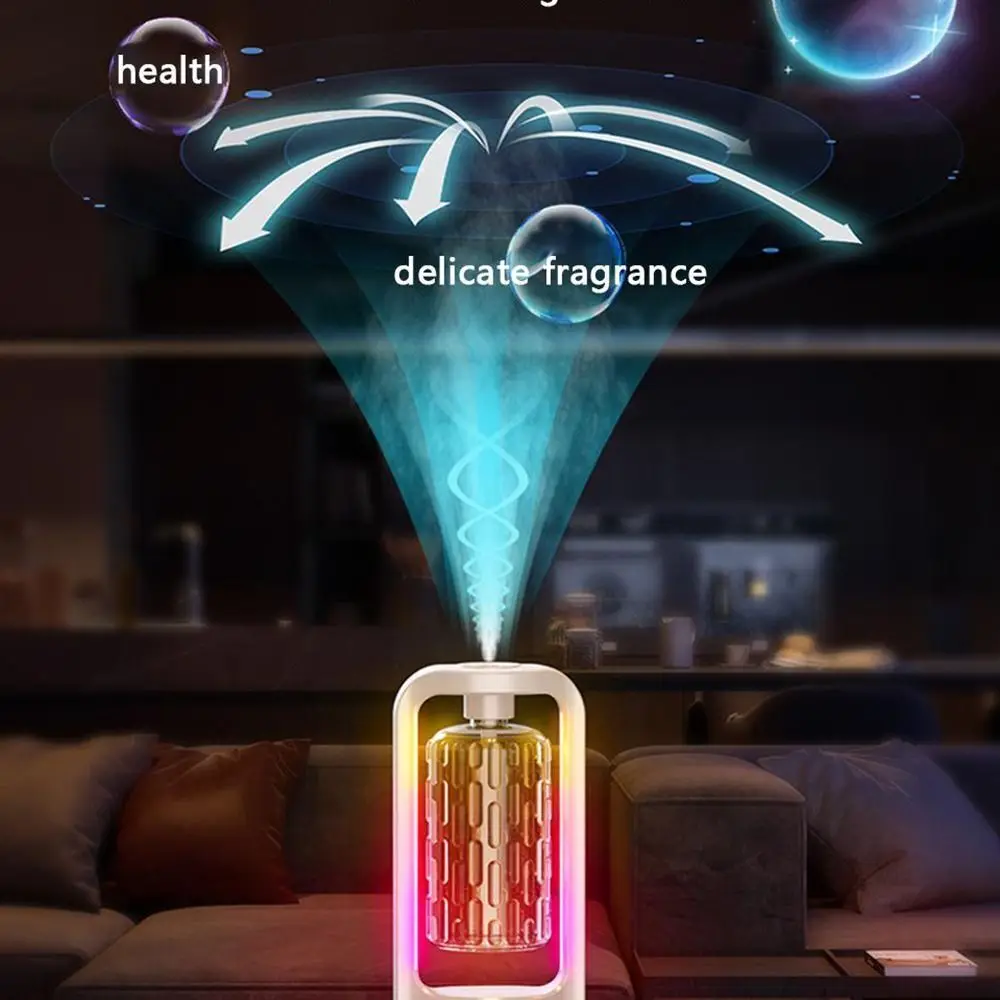 5-gear Aroma Diffuser Fragrance Essential Oil Aromatherapy Machine Timing Air Freshener Colorful Light Living Bedroom Toilet 5