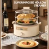 Electric Steamer Cooker Multifunctional Household Large Capacity Three-layer Electric Food Steamer 2