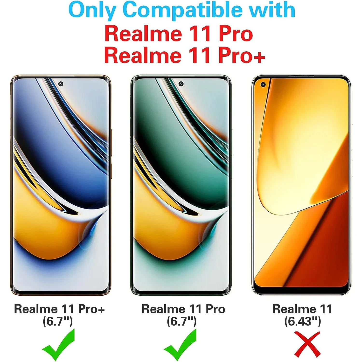 Premium Full Coverage Tempered Glass Screen Protector - 1/4 Pack