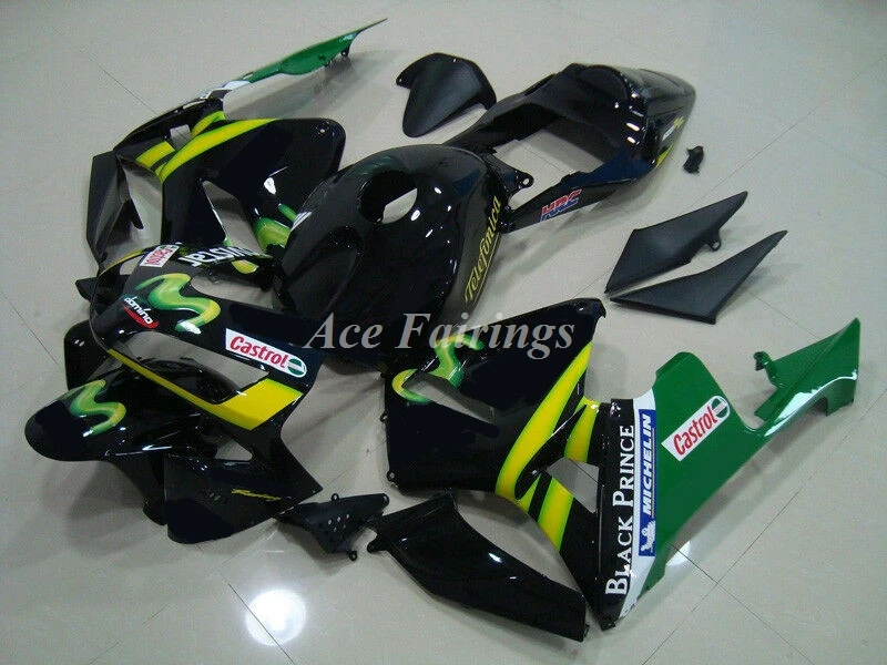 

Injection Mold New ABS Motorcycle Fairings Kit Fit For HONDA CBR600RR F5 2003 2004 03 04 Bodywork Set Custom Black Green