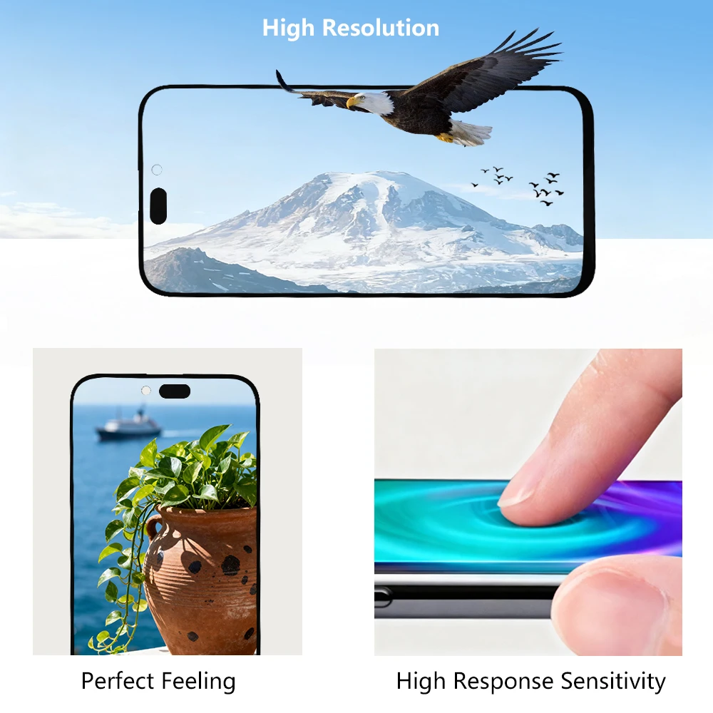 شاشة بديلة للشاشة الاصلية لهاتف ايفون 15 جميع الفئ...