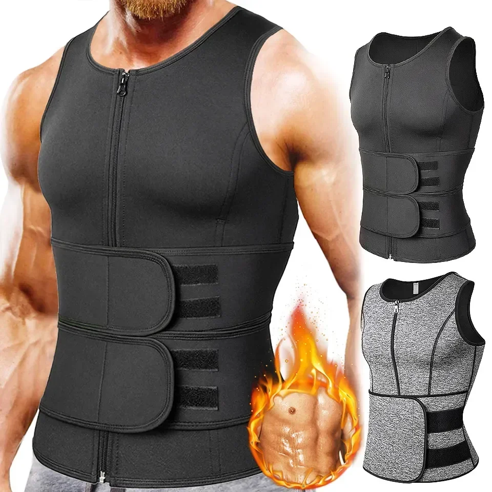 Burner Shaper Tank Waist Workout Vest Trainer Fat Body Sweat Shirt Shapewear Slimming Undershirt Top Compression Men Sauna
